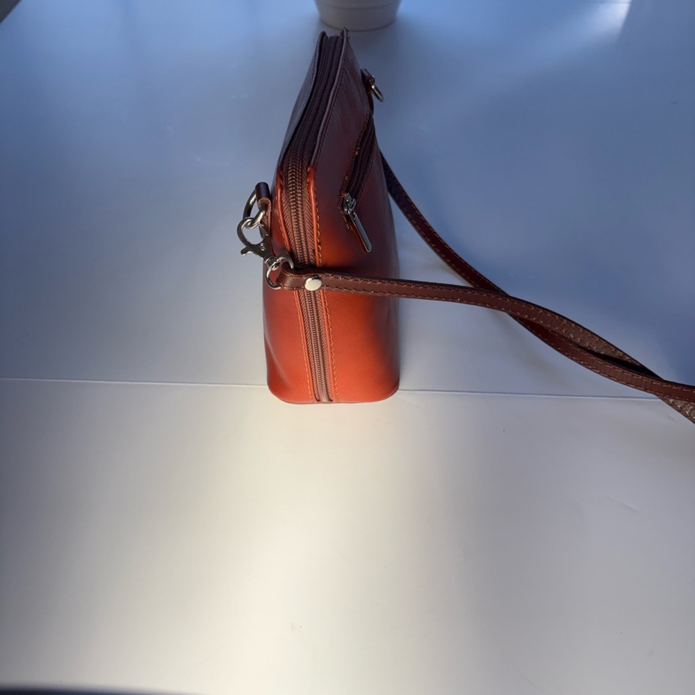 Vera Pelle LH Moda NWOT made in Italy Leather Crossbody Bag - Picture 4 of 8